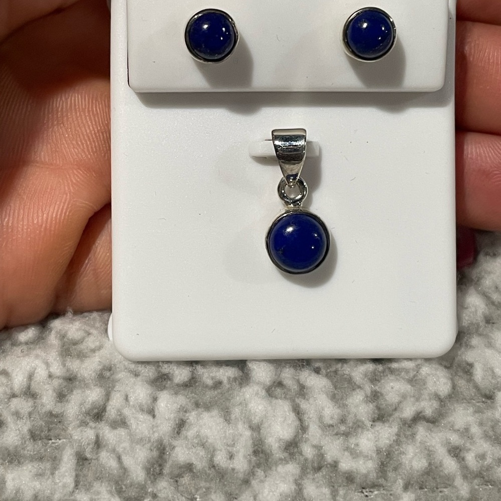 Lapis Lazuli Stone Jewelry Set